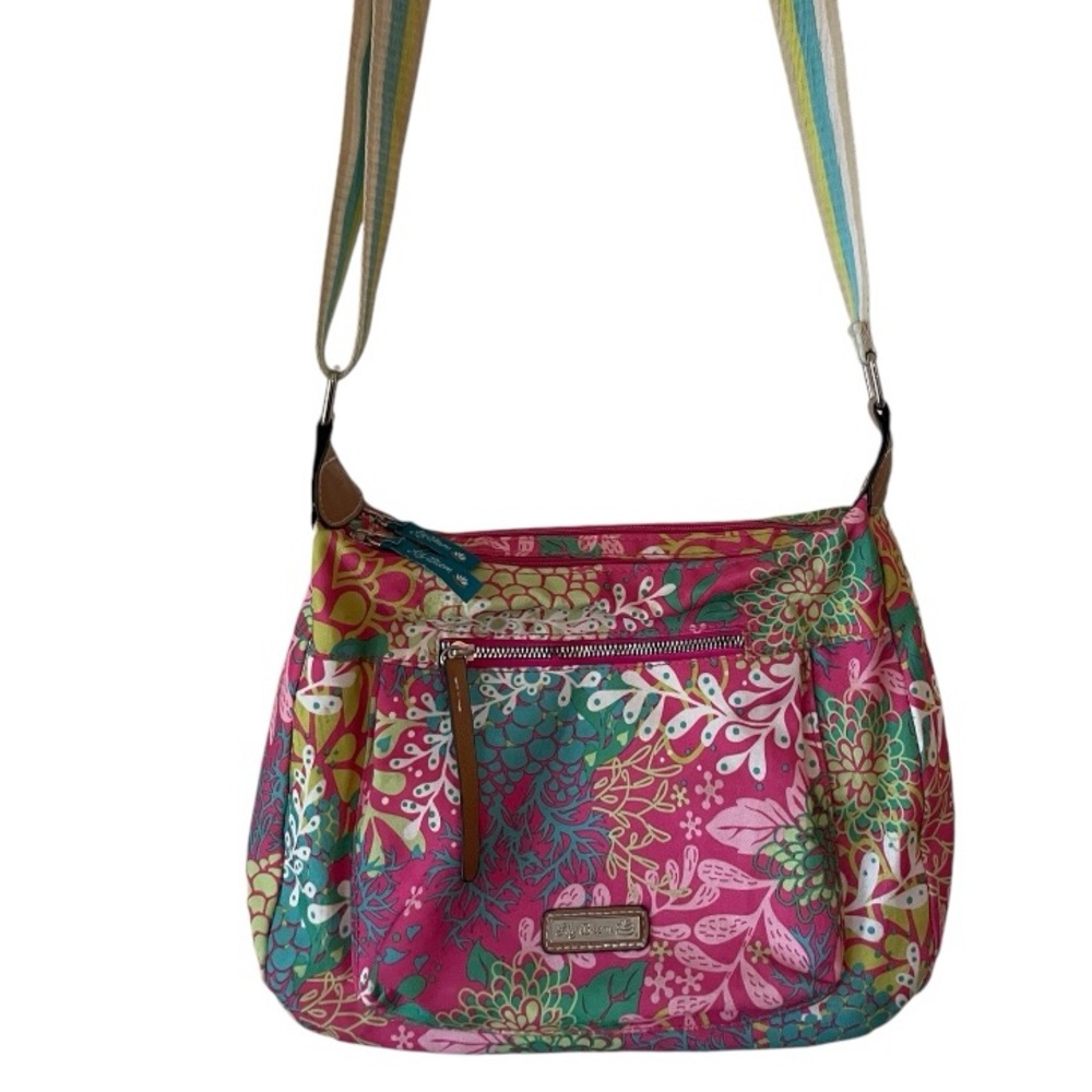 Lily Bloom Kathryn Classic Hobo Crossbody Floral Bag